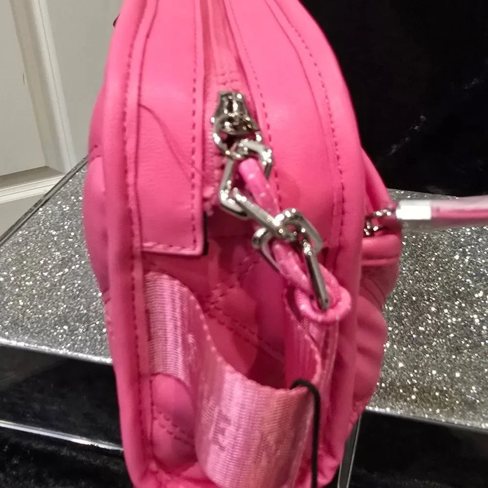 Steve Madden‎ Quilted Envelope Pouch- Hot Pink